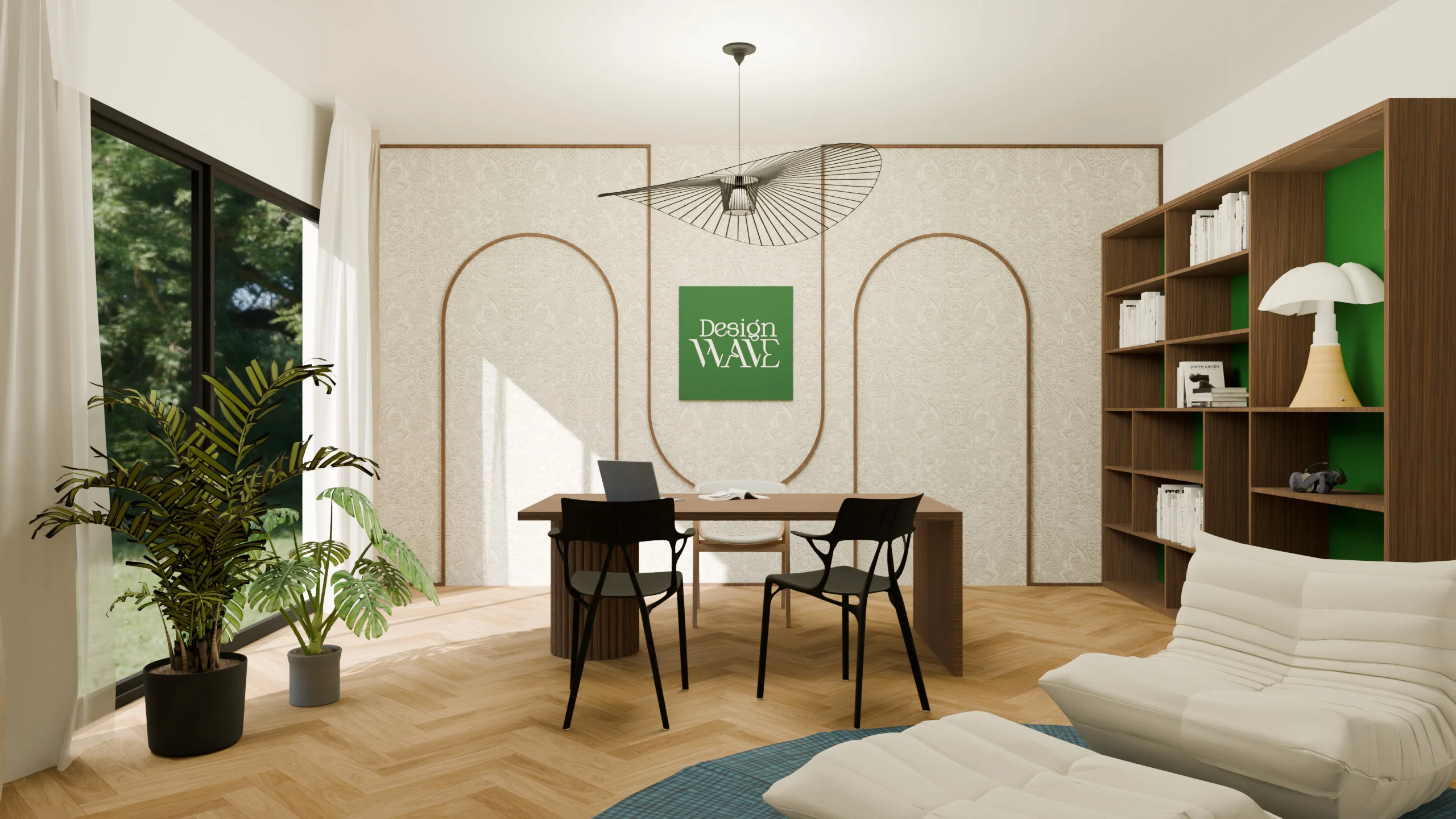 Bandeau d'ambiance intérieure Design Wave